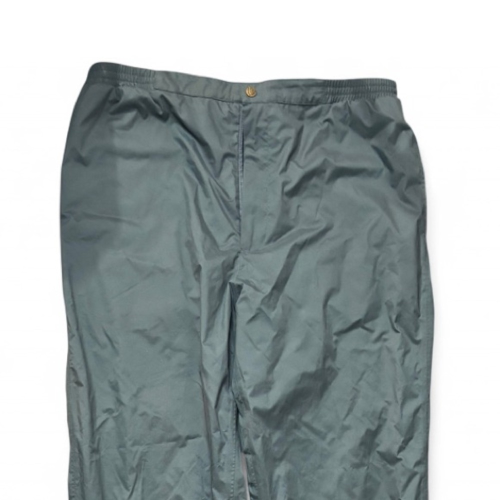 Vintage Sunice Windproof Ski Shell Pants Size L – Zip Legs, Polyurethane-Coated